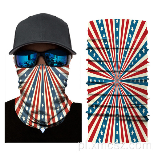 bandana z flagą usa, chustka na szyję